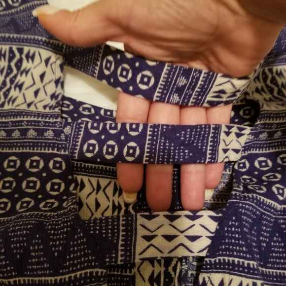 strappy back tunic button down front - Picture 4 of 5